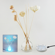 Air Fresheners or Reed Diffusers Combo Set # 2 with USB Powered 7 Colors Changing LED Light Stand Base