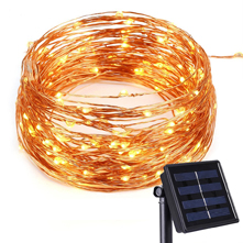 200 LEDs Waterproof Solar Powered Starry String Copper Wire Fairy Lighting Party Lights for Indoor/Outdoor Decorations ( Pure white/ Warm white/ Blue/ Purple/ Multi-color)