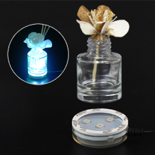 USB Powered Round LED Light Base for Air Fresheners or Reed Diffusers with 7 Changing Lighting Colors