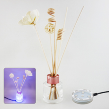 Air Fresheners or Reed Diffusers Combo Set # 1 with USB Powered 7 Colors Changing LED Light Stand Base