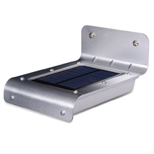16 LED Super Bright Solar Powered Wireless Outdoor Sound and Motion Sensor Waterproof Metal Flat Garden Lamp